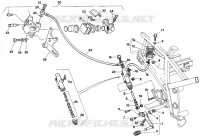 SYSTÈME DE FREIN ARRIERE (MODEL 1992) pour Ducati 907 I.E. 1992