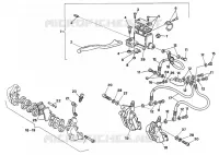SYSTÈME DE FREIN AVANT (MODEL 1992) pour Ducati 907 I.E. 1992