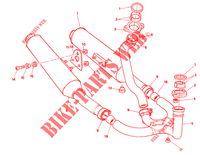 SYSTEME D'ECHAPPEMENT pour Ducati 907 I.E. 1991