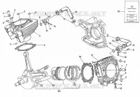 CYLINDRE   PISTON pour Ducati 907 I.E. 1990