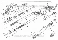 FOURCHE AVANT pour Ducati 907 I.E. 1990