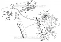SYSTÈME DE FREIN ARRIERE (MODEL 1991) pour Ducati 907 I.E. 1990