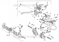 SYSTÈME DE FREIN AVANT (MODEL 1992) pour Ducati 907 I.E. 1990