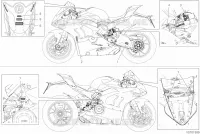 ETIQUETTE AVERTISSEMENT pour Ducati Panigale V4 R 1000 2020
