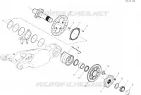 PIVOT ROUE ARRIERE pour Ducati Panigale V4 R 1000 2020