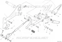 REPOSE PIEDS GAUCHE   SELECTEUR pour Ducati Panigale V4 R 1000 2020