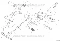REPOSE PIEDS GAUCHE   SELECTEUR pour Ducati Panigale V4 R 1000 2020