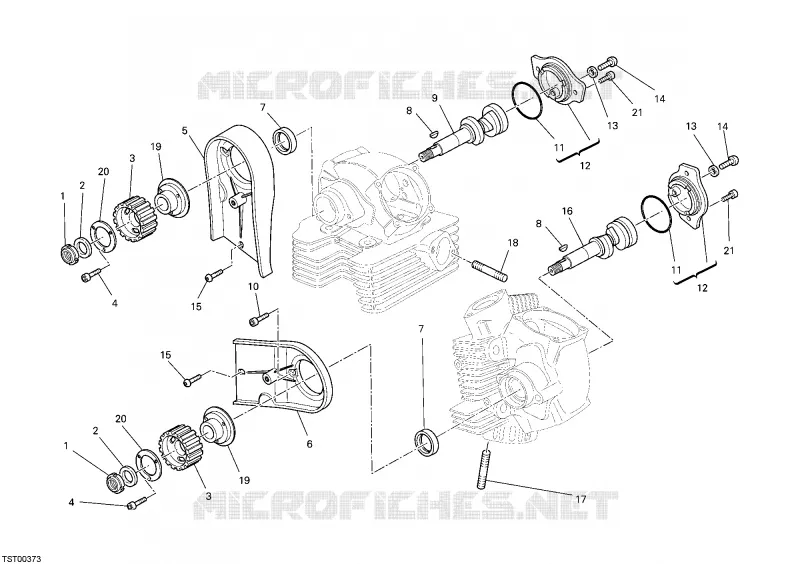 ARBRE À CAMES Ducati Moto Monster 2010 Monster 696  Monster 696