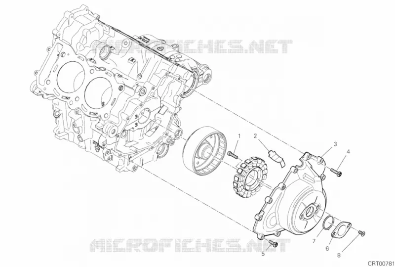 COUVERCLE / GENERATEUR Ducati Moto Superbike 2020 Panigale V4 S 1100  Panigale V4 S 1100