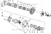 MOYEU DE ROUE   CHAINE   DISQUE ARRIERE pour Ducati 916 R 1998