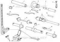 OUTILS SPECIAUX POUR MAINTENANCE (PARTIE CYCLE) pour Ducati 916 R 1998