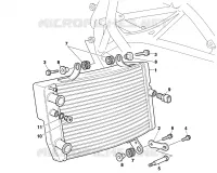 RADIATEUR D'EAU pour Ducati 916 R 1998