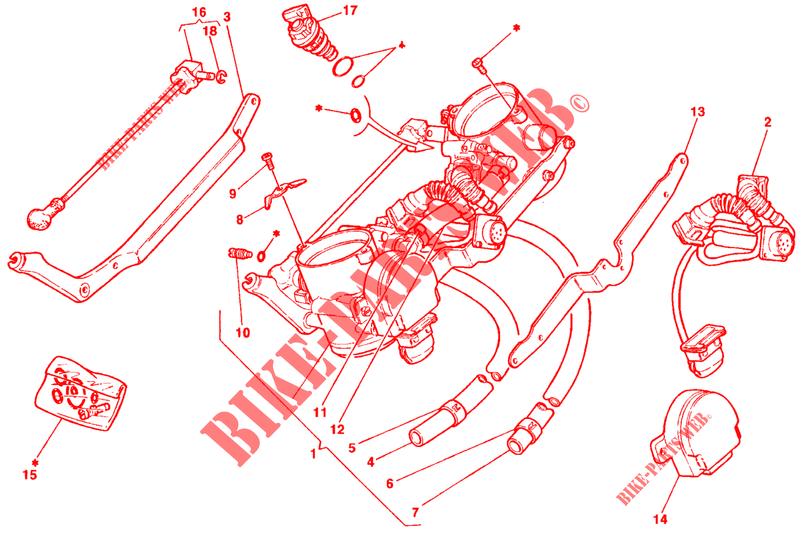 CORPS DE PAPILLON pour Ducati 916 SPS 1998