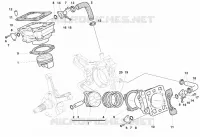 CYLINDRE   PISTON pour Ducati 996 R 1999