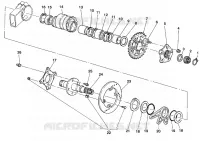 MOYEU DE ROUE   CHAINE   DISQUE ARRIERE pour Ducati 996 R 1999