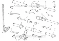OUTILS SPECIAUX POUR MAINTENANCE (PARTIE CYCLE) pour Ducati 996 R 1999