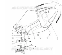 SELLE pour Ducati 996 R 1999