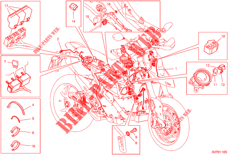 FAISCEAU ELECTRIQUE pour Ducati Hypermotard 950 2019
