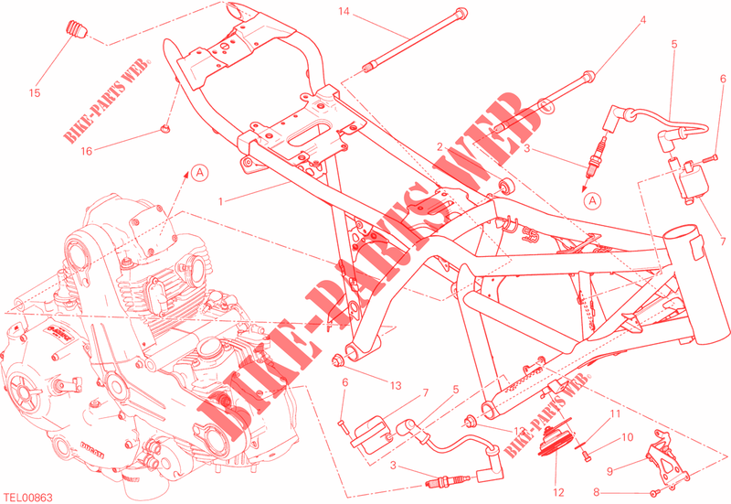 CADRE pour Ducati Scrambler Icon 800 2015