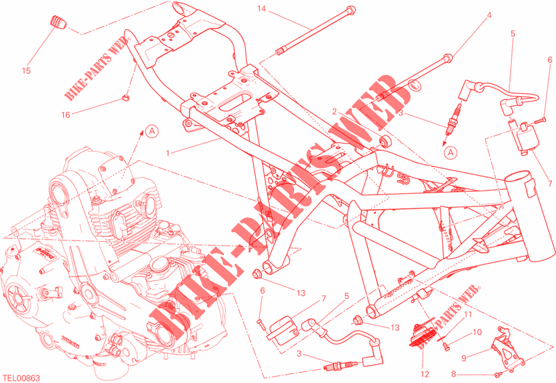 CADRE pour Ducati Scrambler Full Throttle 800 2015