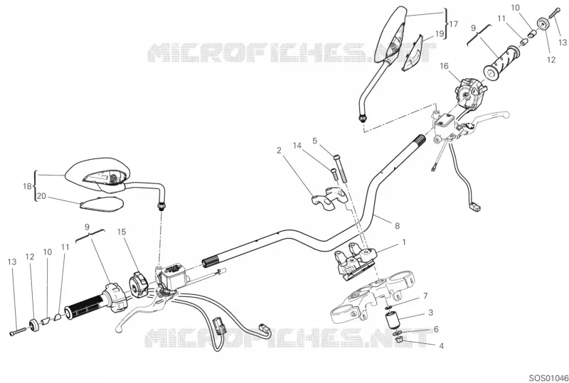 GUIDON Ducati Moto Scrambler 2020 Scrambler 1100 Pro  Scrambler 1100 Pro