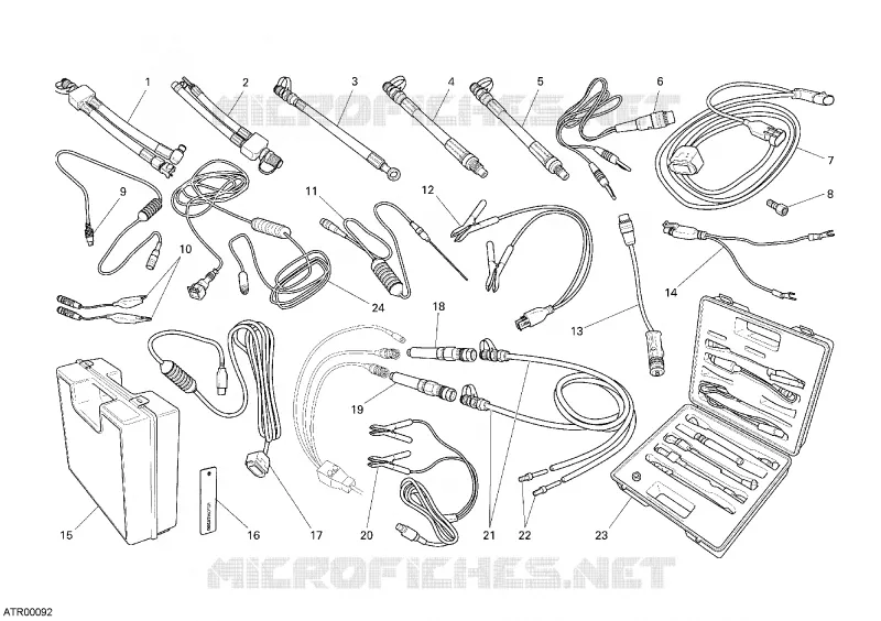 INSTRUMENT DIAGNOSTIC PRESSION Ducati Moto Monster 2008 Monster S2R 1000  Monster S2R 1000