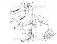 RESERVOIR D'ESSENCE  Superbike ducati-moto 1999 996 1215