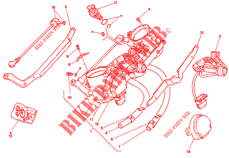 CORPS DE PAPILLON pour Ducati 916 1994