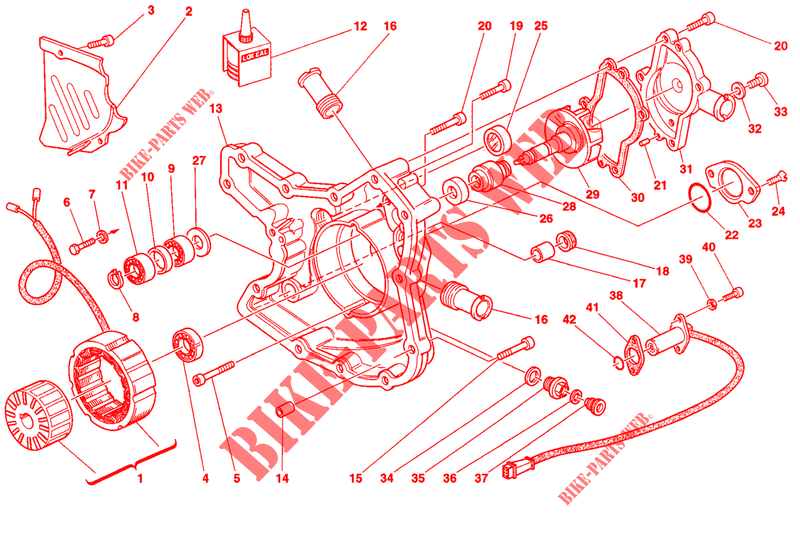 COUVERCLE   GENERATEUR (DMM 003124>) pour Ducati 916 1994