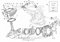 CYLINDRE   PISTON pour Ducati ST2 1998