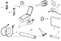 OUTILS SPECIAUX POUR MAINTENANCE (PARTIE CYCLE) pour Ducati ST2 1998
