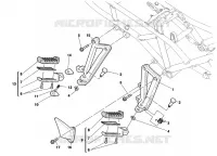REPOSE PIEDS DROIT   PEDALE DE FREIN pour Ducati ST2 1998