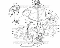 RESERVOIR D'ESSENCE pour Ducati ST2 1998