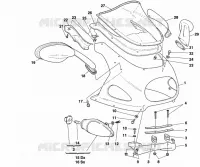 TETE DE FOURCHE pour Ducati ST2 1998