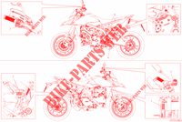 ETIQUETTE AVERTISSEMENT pour Ducati Hypermotard 950 SP 2019