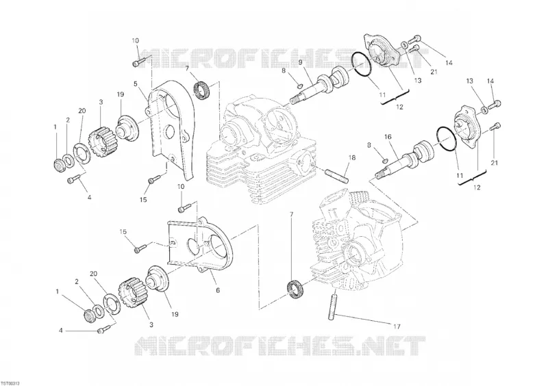 ARBRE À CAMES Ducati Moto Monster 2010 Monster 1100 S ABS  Monster 1100 S ABS