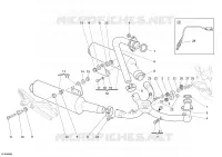 SYSTEME D'ECHAPPEMENT  Monster ducati-moto 2007 Monster 695 1