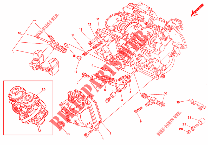 CARBURATEUR pour Ducati Monster 600 1996