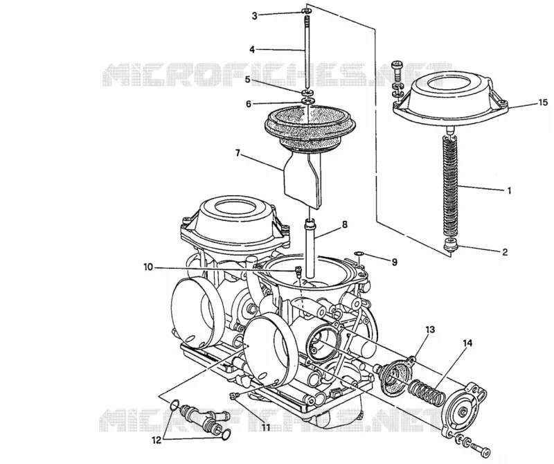 PIECES DE RECHANGE CARBURATEUR Ducati Moto Monster 1996 Monster 750  Monster 750