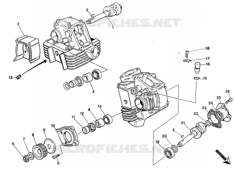 ARBRE À CAMES Ducati Moto Monster 1996 Monster 900  Monster 900