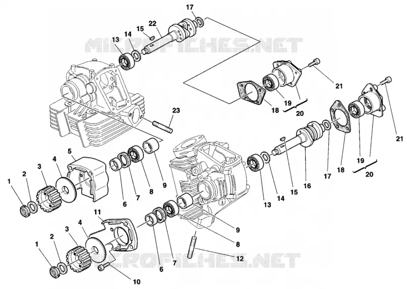 ARBRE À CAMES Ducati Moto Monster 1998 Monster 900  Monster 900
