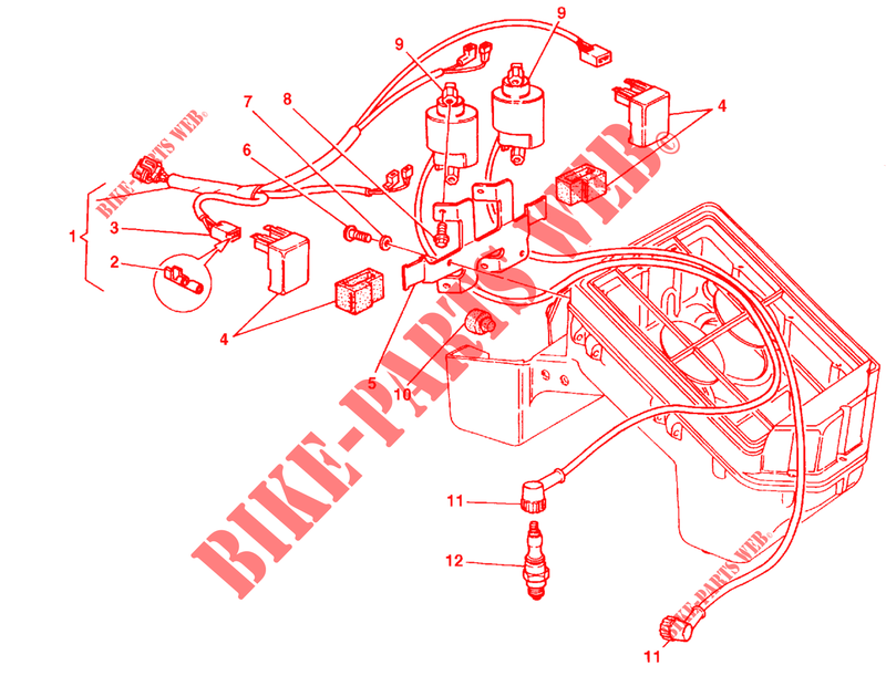 BOBINE D'ALLUMAGE pour Ducati Monster 750 Dark City 1999