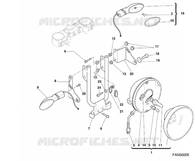 PHARE Ducati Moto Monster 2000 Monster 400  Monster 400