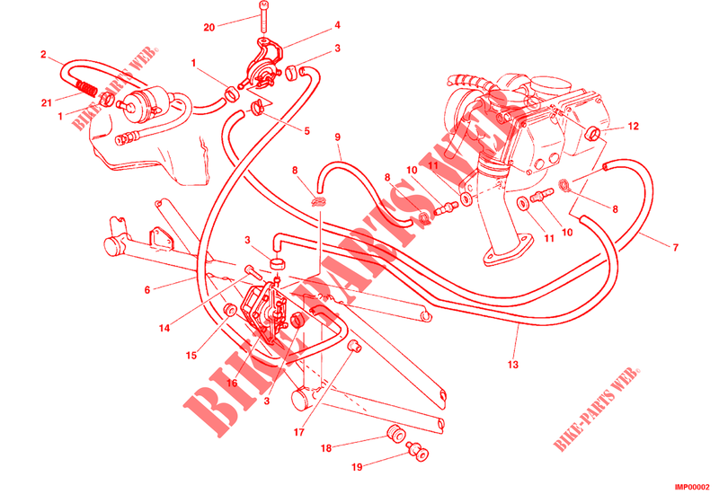 POMPE A ESSENCE pour Ducati Monster 750 2000