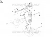 AMORTISSEUR ARRIERE pour Ducati Monster 400 2008