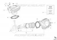 CYLINDRE   PISTON pour Ducati Monster 400 2008