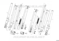 FOURCHE AVANT pour Ducati Monster 400 2008
