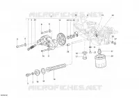 POMPE A HUILE   FILTRE pour Ducati Monster 400 2008