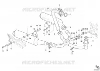 SYSTEME D'ECHAPPEMENT pour Ducati Monster 400 2008