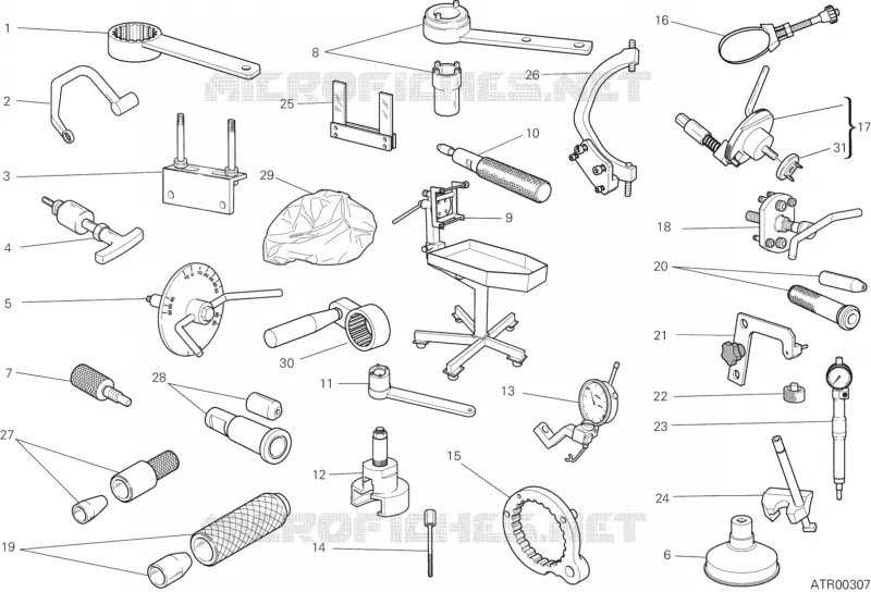 OUTILS SPECIAUX POUR MAINTENANCE (MOTEUR) Ducati Moto Monster 2013 Monster 696 ABS Anniversary  Monster 696 ABS Anniversary